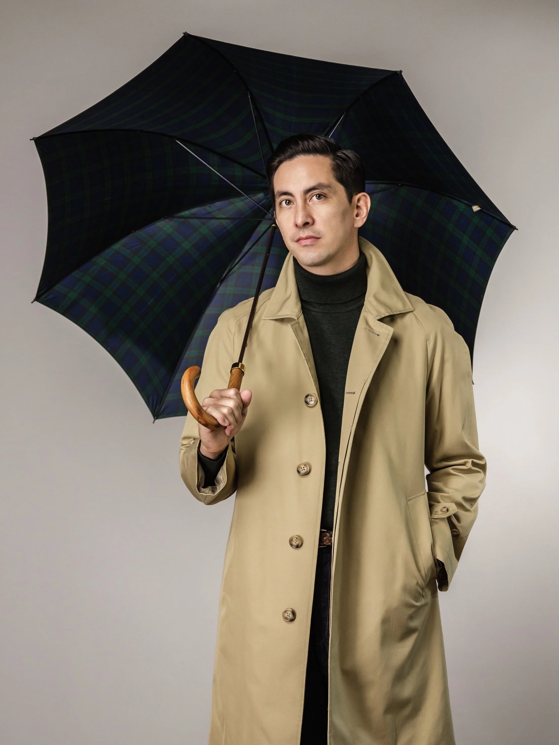 Single Breasted Trench Coat - Khaki — Principle M